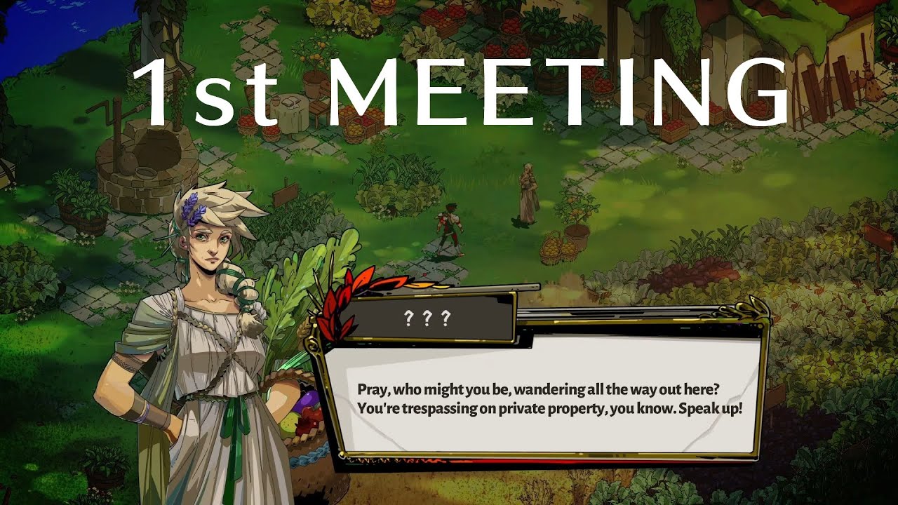 Hades Zagreus meets Persephone the 1st time