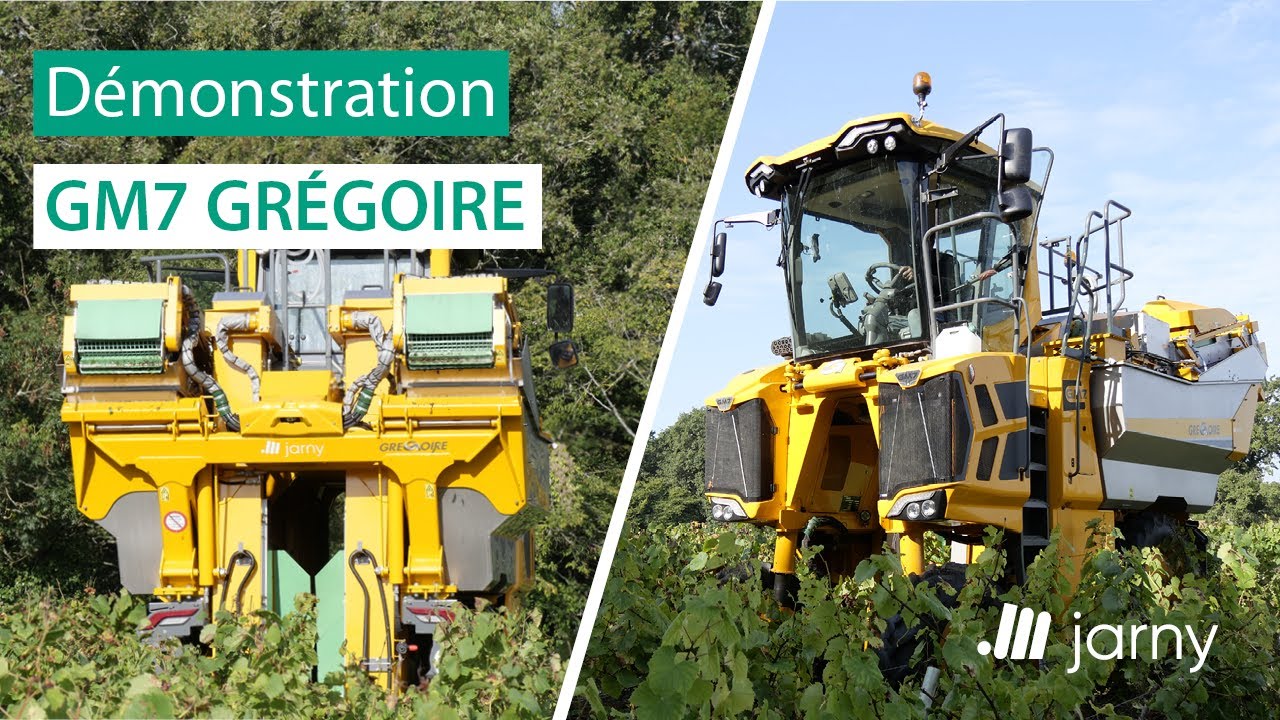D&eacute;monstration machine &agrave; vendang&eacute; GM7 Gr&eacute;goire