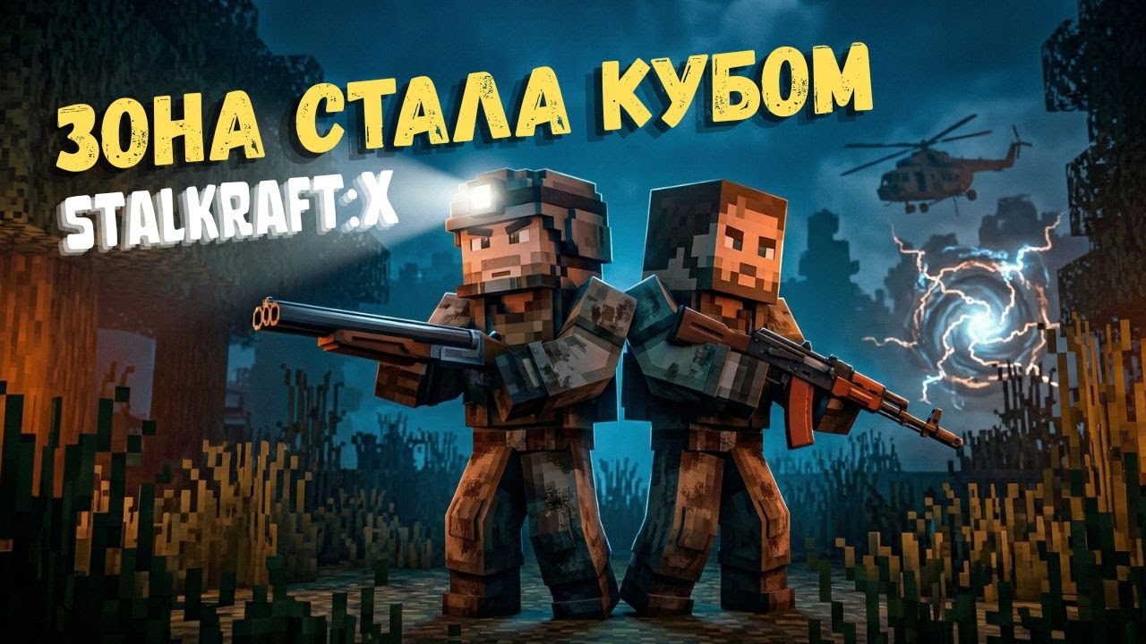 СТАЛКЕР, НО В КУБИКАХ! 🟩 Разносим Зону с братом ☢️ STALCRAFT: X