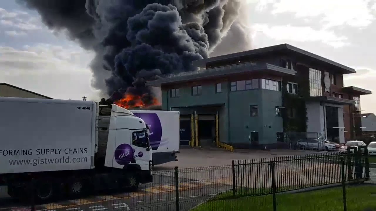 Fire breaks out at Village Bakery factory in Wrexham