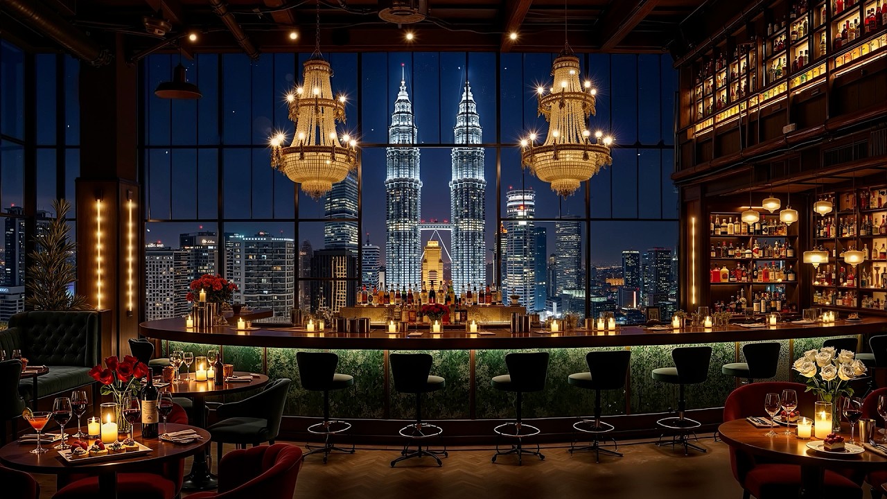 Late Night Jazz at Luxury Bar Ambience in Malaysia ~ Smooth Jazz Saxophone for Relaxing & Sleeping