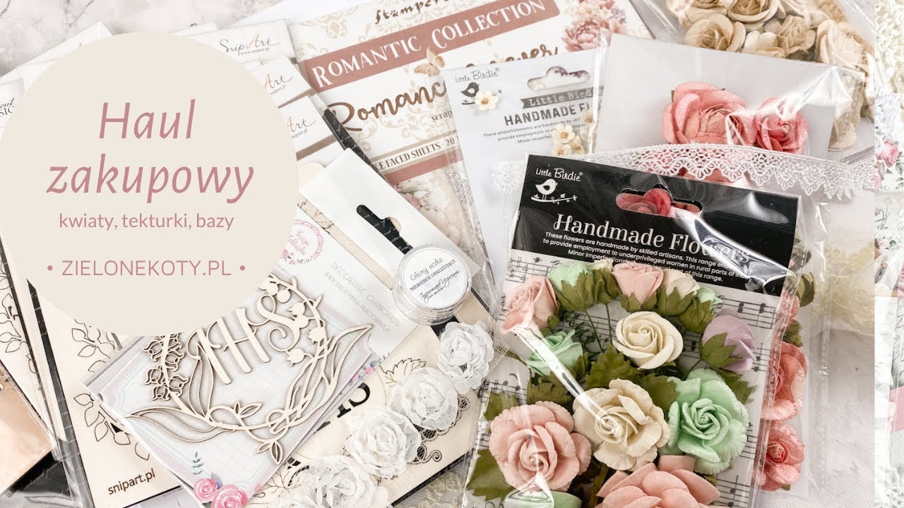 Haul zakupowy - scrapbooking, czyli co kupiłam z ZieloneKoty.pl?