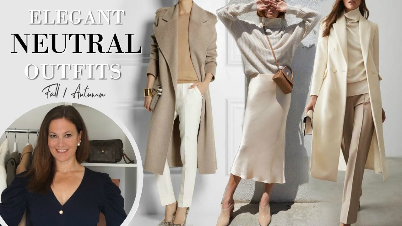 Elegant Neutral Outfits for Fall Autumn |