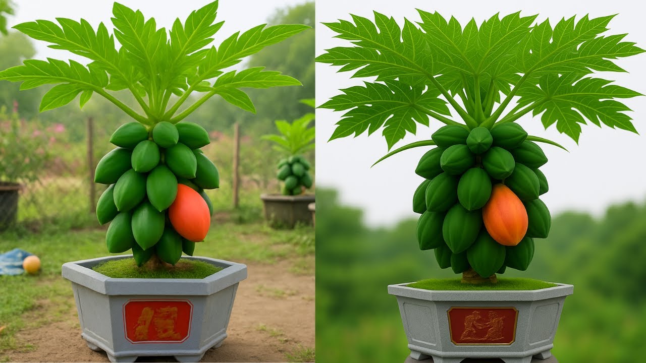 How to Grow Papaya Trees in Pots From Seed to Harvest – Flowers and Fruit in 90 Days