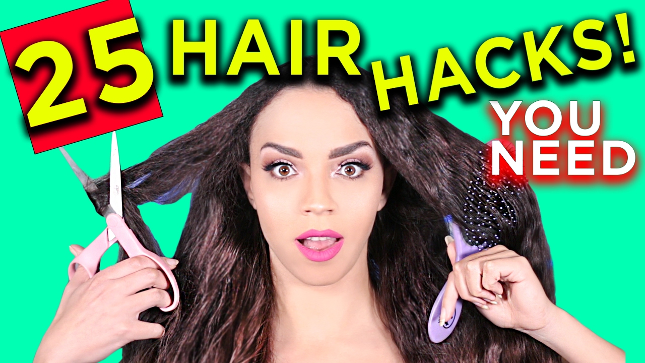 25 HAIR HACKS Every Girl Should Know! Easy Hair Hacks