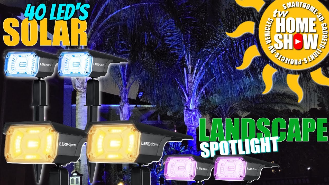 BRIGHT SOLAR SPOTLIGHT | NO wires just SUN | 40 LEDs Spotlight | by LereKam