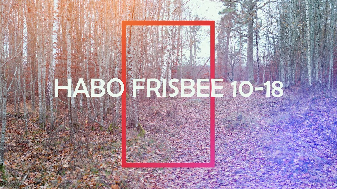 Spela discgolf i Habo hål 10-18