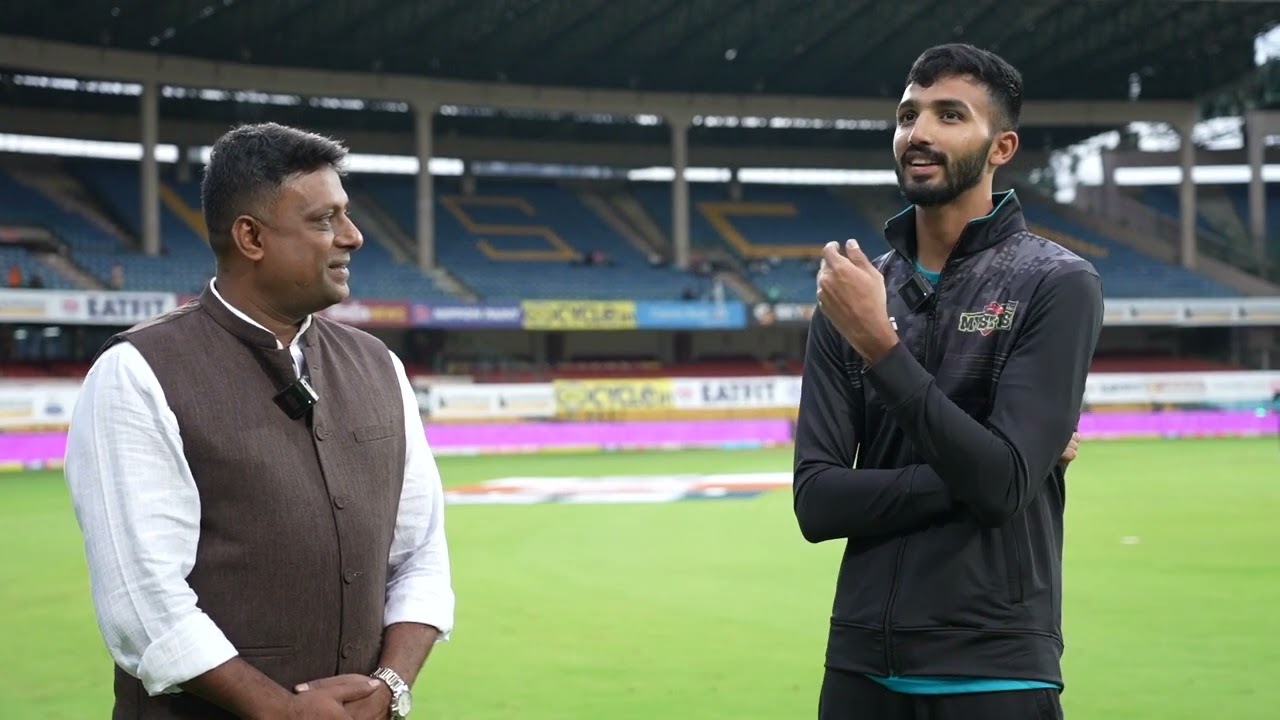 GK Anil Kumar Speaks To Devdutt Padikkal | Maharaja Trophy KSCA T20 2022