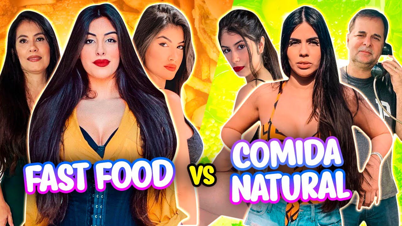 DESAFIO DA FAMÍLIA DRUDI - COMIDA NATURAL VS FAST FOOD!