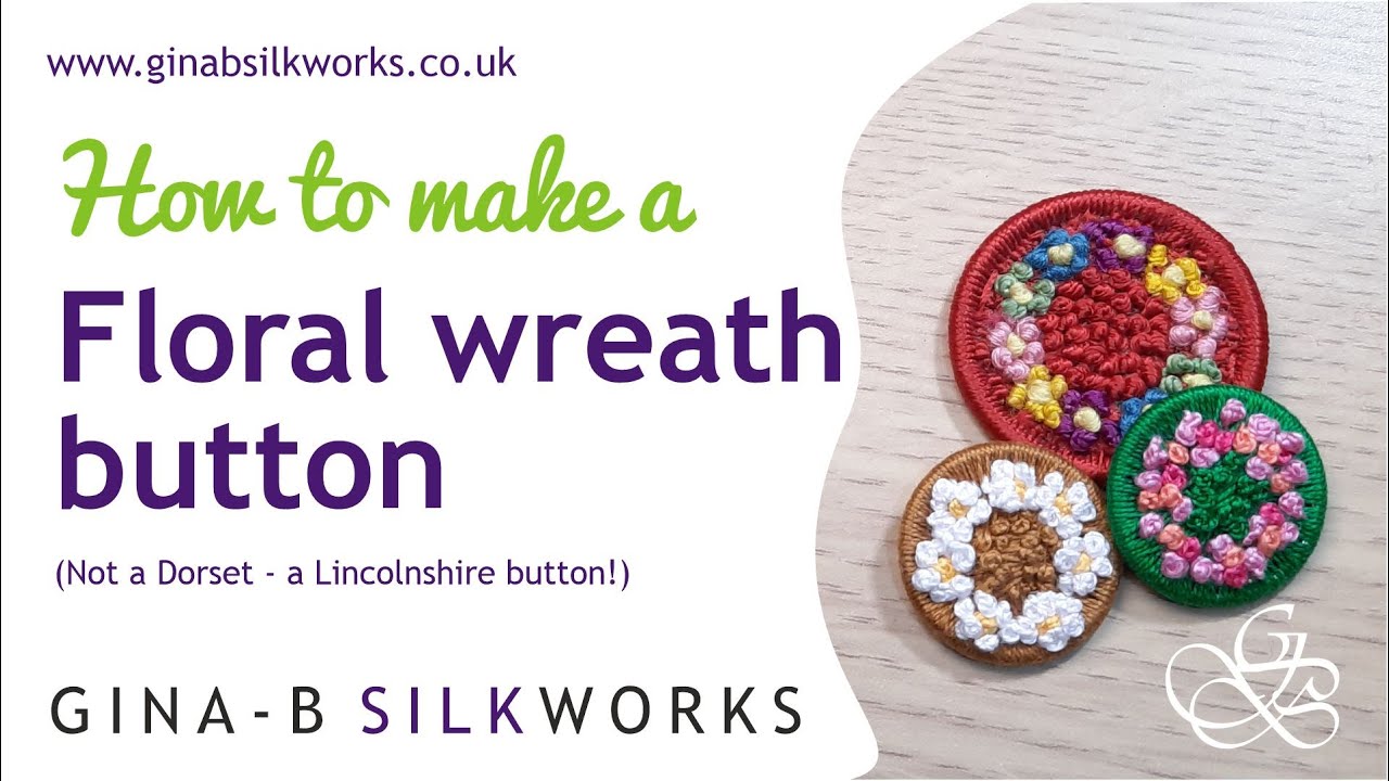 How to make a floral wreath button - not a Dorset - a Lincolnshire button!