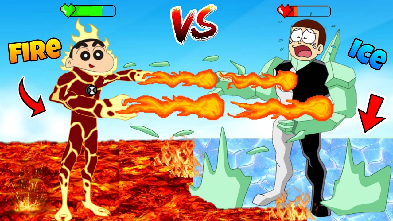 Shinchan And Nobita Find Ben 10 Watch Powers 😱😱 | Shinchan And Nobita Game | Funny Game |