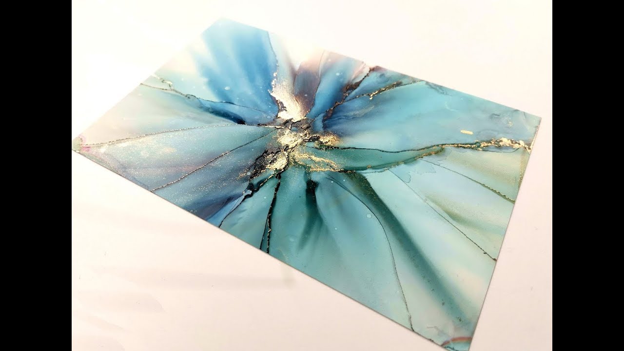 Alcohol Ink Linear Fade Tutorial