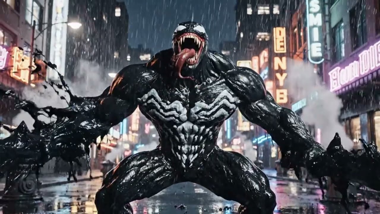 King Kong vs Venom &ndash; War of the Dark City | Epic Monster Battle 🦕🐉