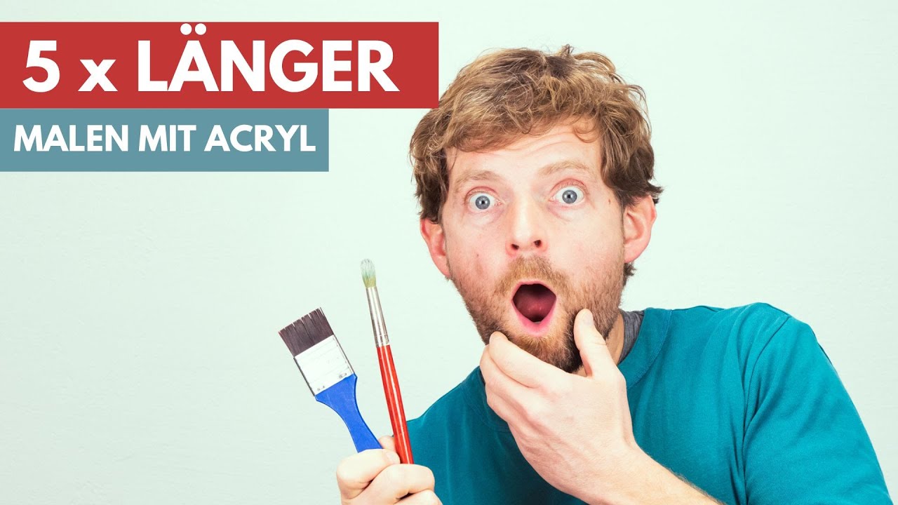 So trocknen Acrylfarben extrem langsam
