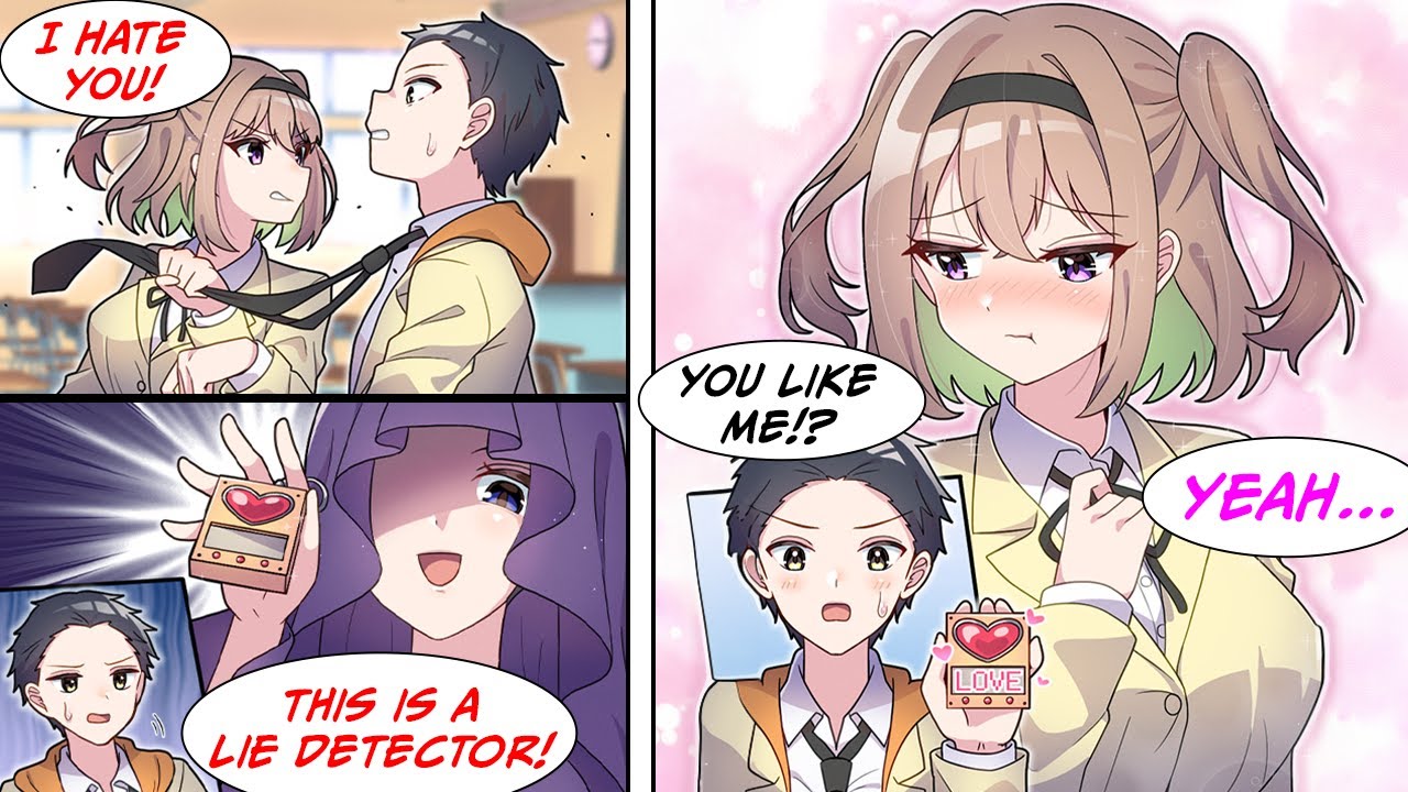 [Manga Dub] I used a lie detector on my childhood friend that hated me... but wait...??? [RomCom]