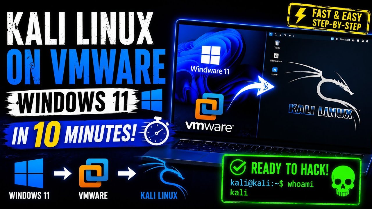 The FASTEST Way to Install Kali Linux on VMware