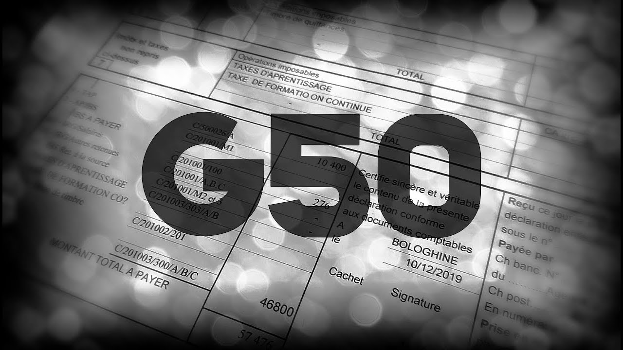 DÉCLARATION GN°50 (DZ): نظرة عليها + رابط التحميل