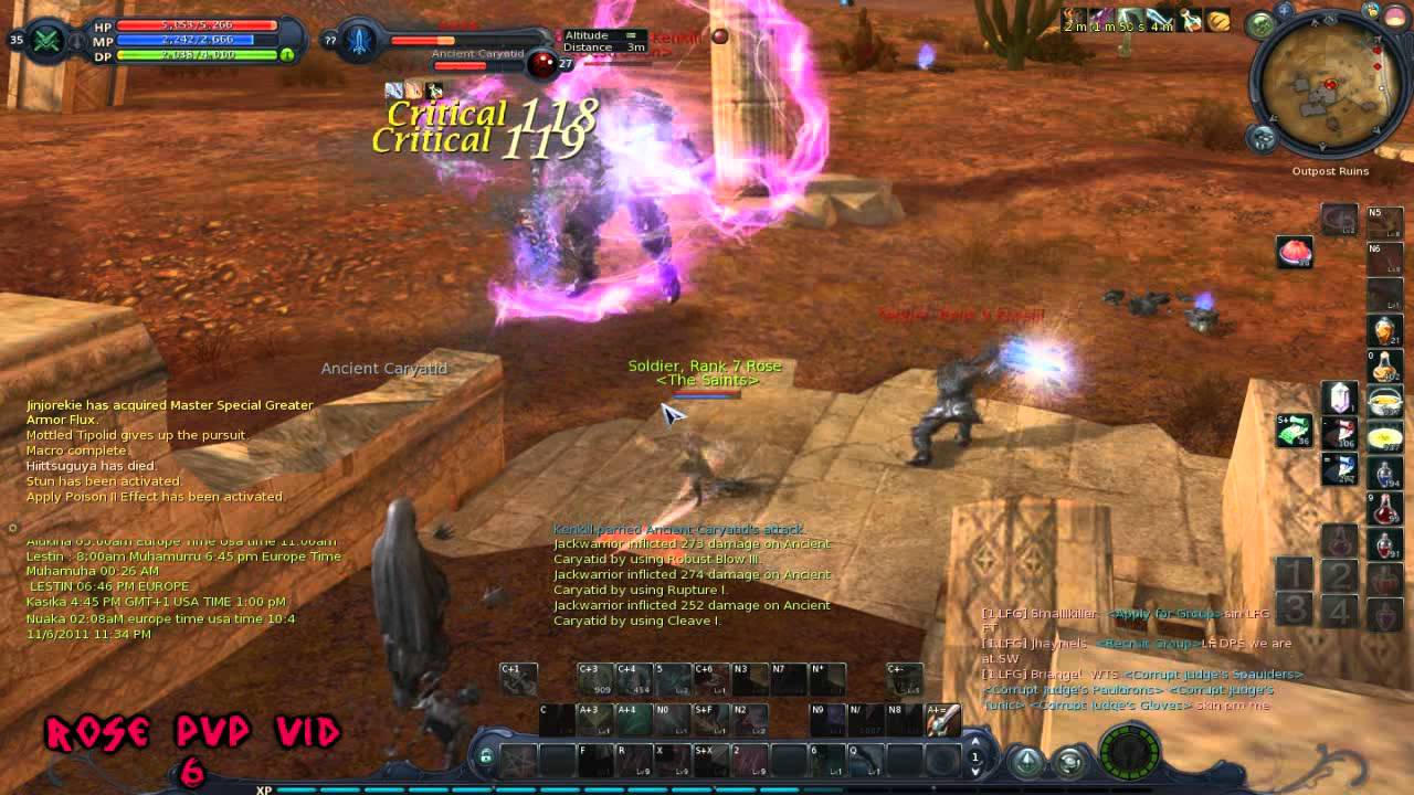 Infinite Aion Sin lvl 35 | Rose pvp video 6 twink