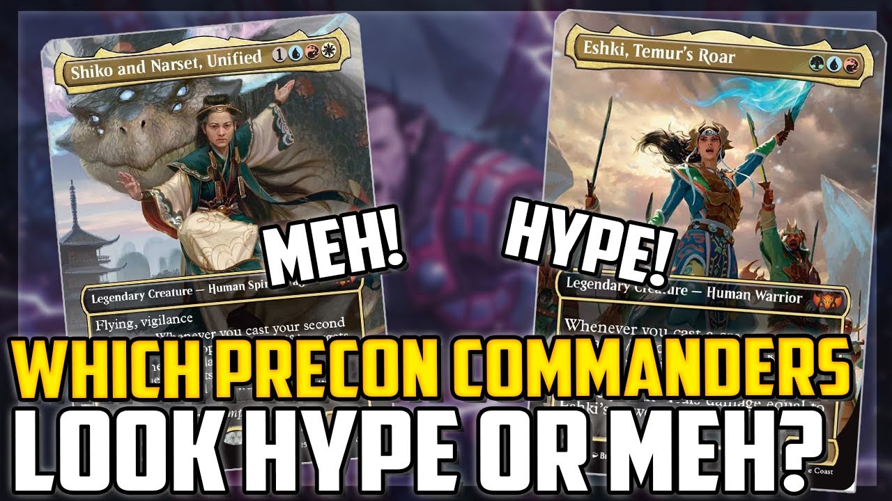 Which Precon Commanders Are HYPE and Which Are MEH! Tarkir Dragonstorm Reveal - Magic: The Gathering