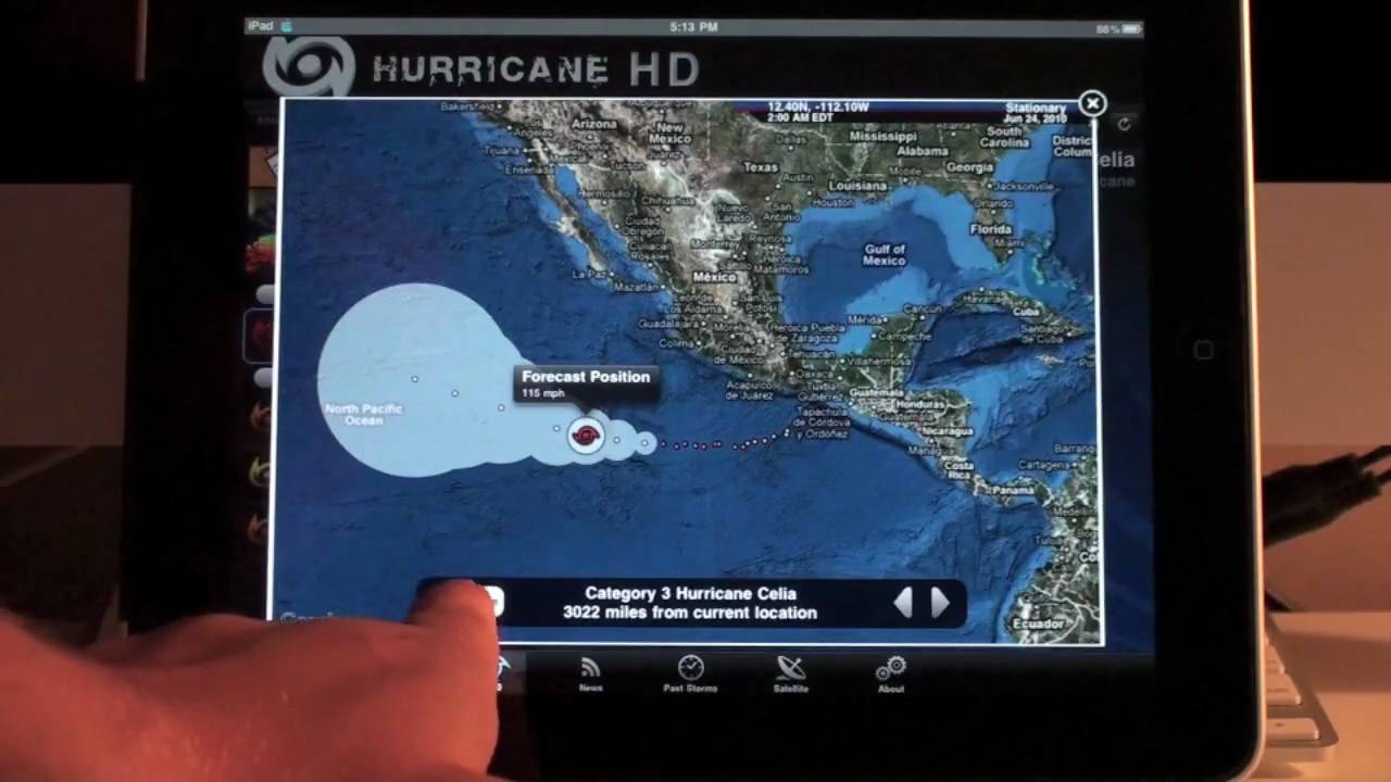 Hurricane HD App Review for iPad