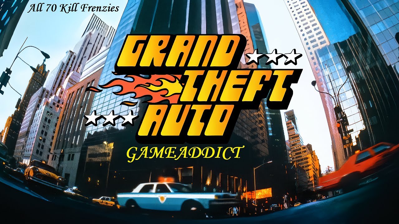 GRAND THEFT AUTO 1 - 1997 : All 70 Kill Frenzies