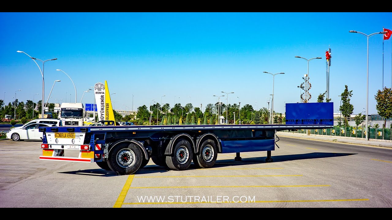 Mechanical Steering Flatbed Trailer - Steering Axle Platform Trailer - STU Trailers