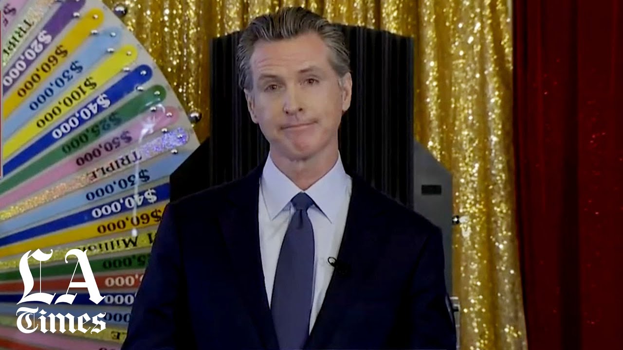 Newsom draws first lottery winners in effort to boost California COVID-19 vaccinations