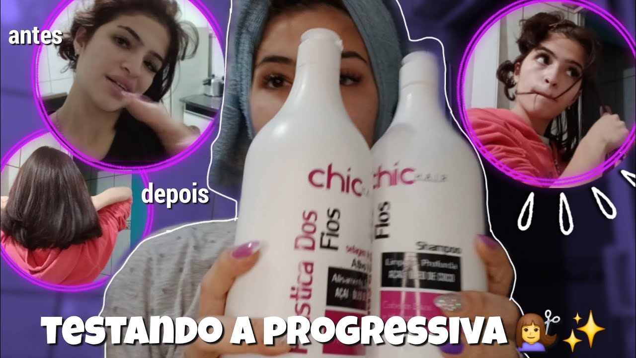 TESTANDO A PROGRESSIVA CHIC HAIR NO MEU CABELO 💇&zwj;♀️✨️|PROGRESSIVA DA SHOPEE ,SER QUE FICOU BOM?