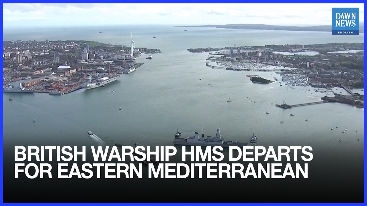 British Warship HMS Dragon Departs For Eastern Mediterranean | US-Israel War On Iran