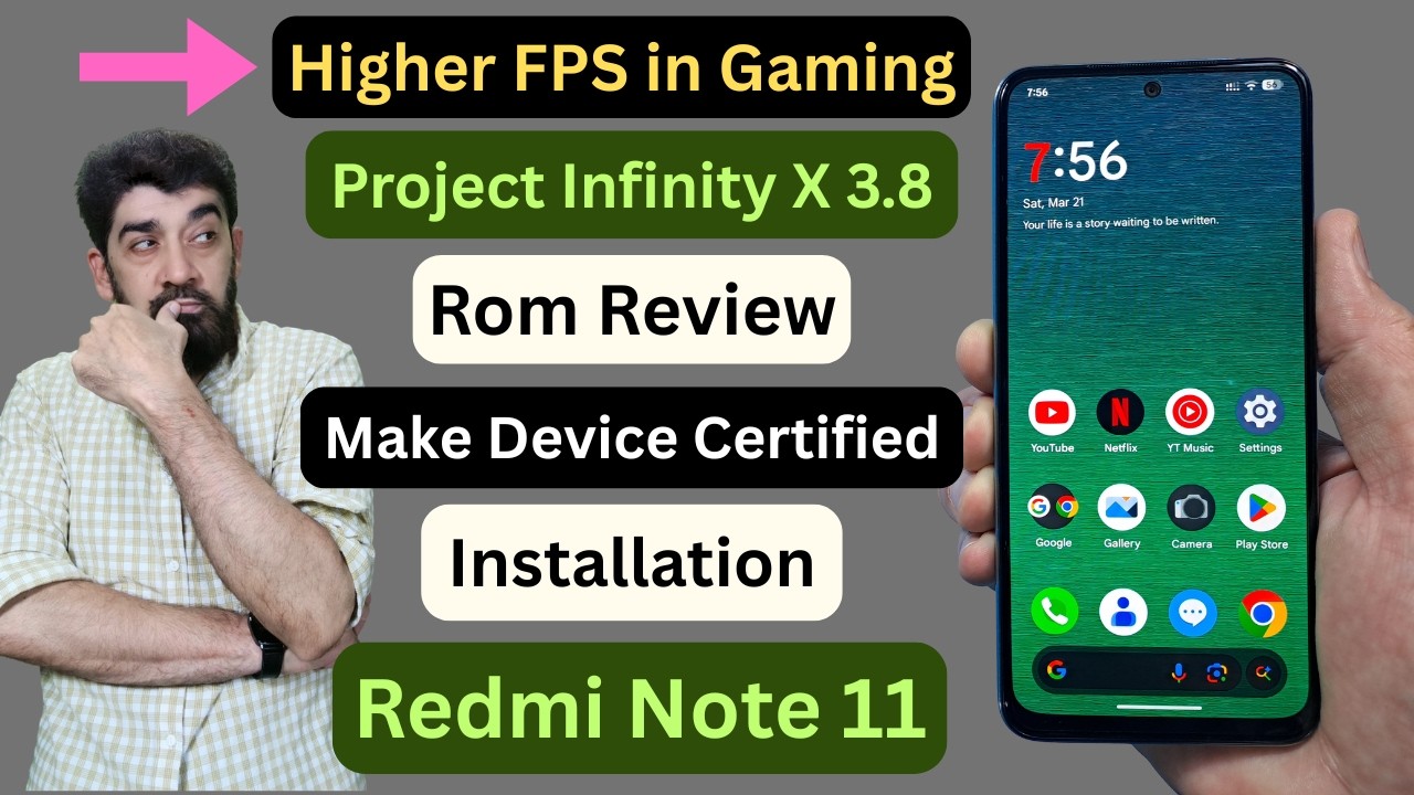 Install Project Infinity X A16 ON Redmi Note 11