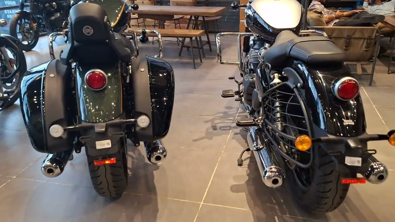 Super Meteor 650 INTETSTELLAR Grey VS Green #royalenfield #supermeteor650 #viral #trending
