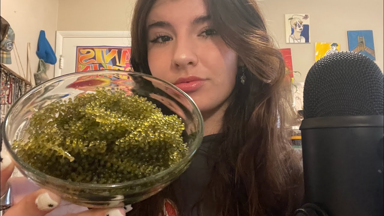 [ASMR] EATING SEA GRAPES 🌊🍇