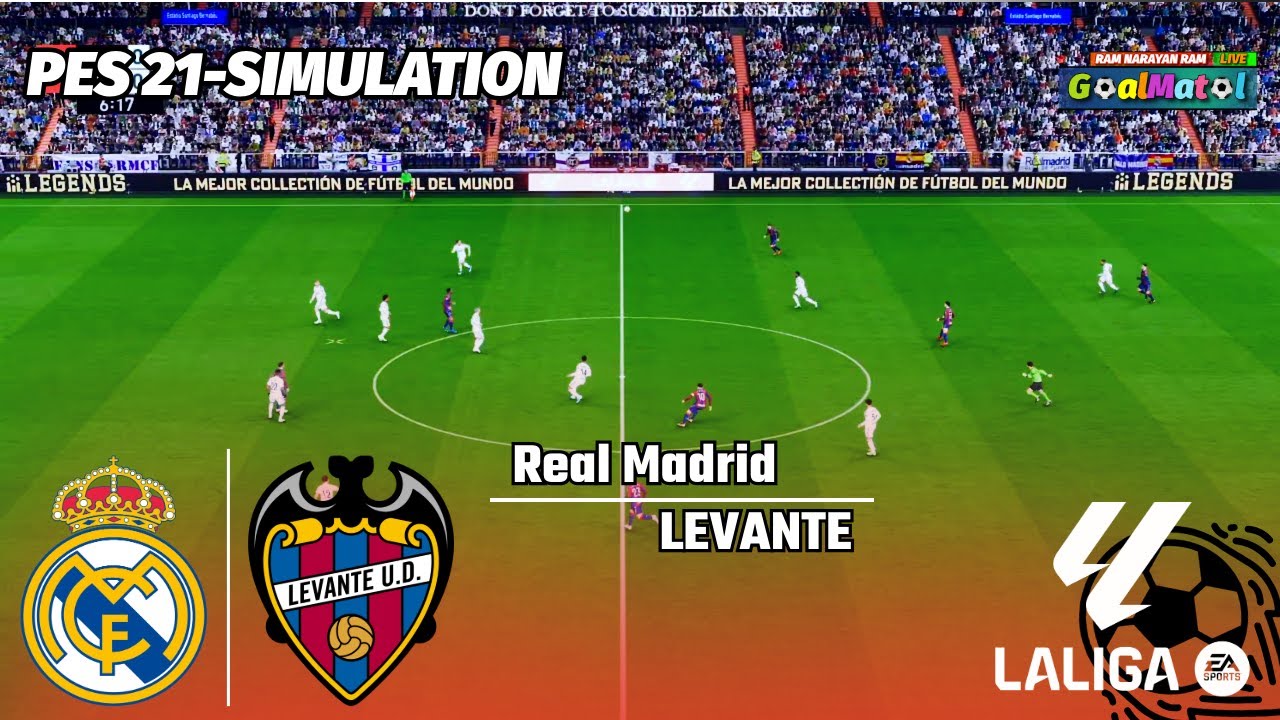 Real Madrid vs Levante 🔥 | La Liga Match | PES 2021 Simulation
