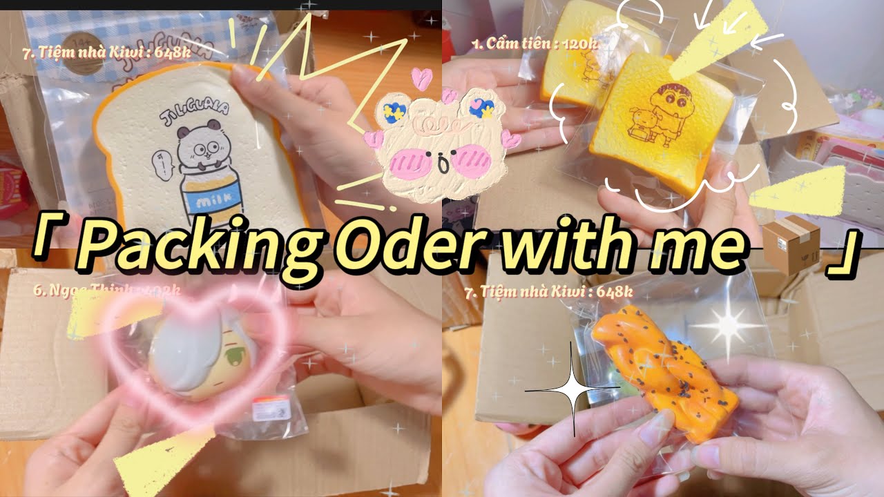 [ Packing Oder with me 📦] Gói Hàng xiu chinh cho Khách aaaa 😚!! #squishy #packingorders ???