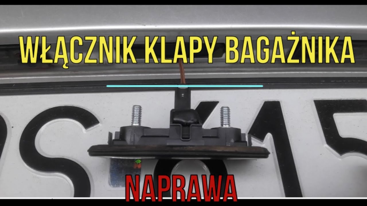 Naprawa włącznika klapy bagażnika Octavia 2