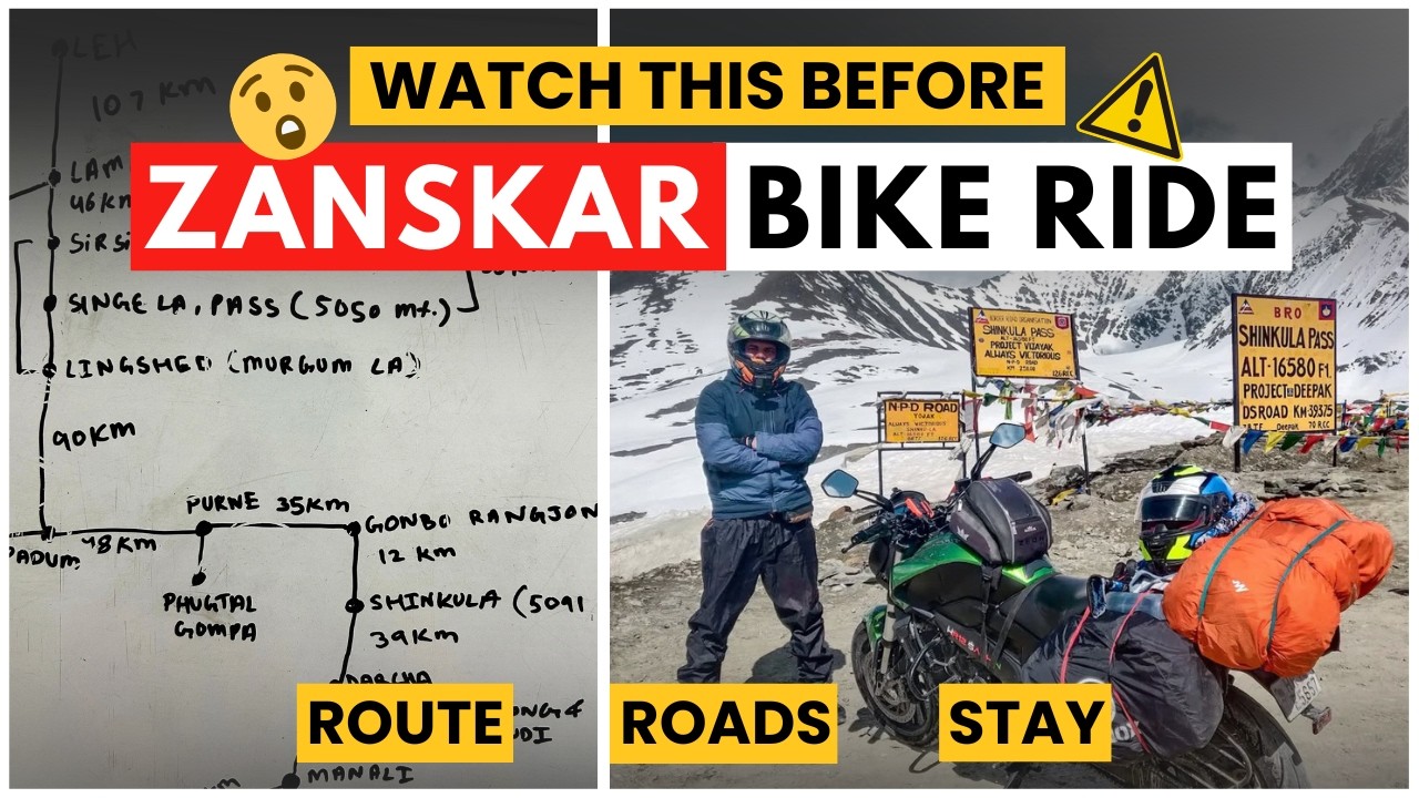Ep.8 How to Plan Zanskar Bike Ride | Route & Road Conditions