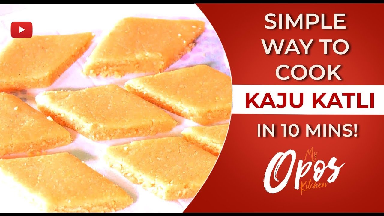 Opos Kaju Katli Sweet - By Mrs.Archana | My Opos Kitchen