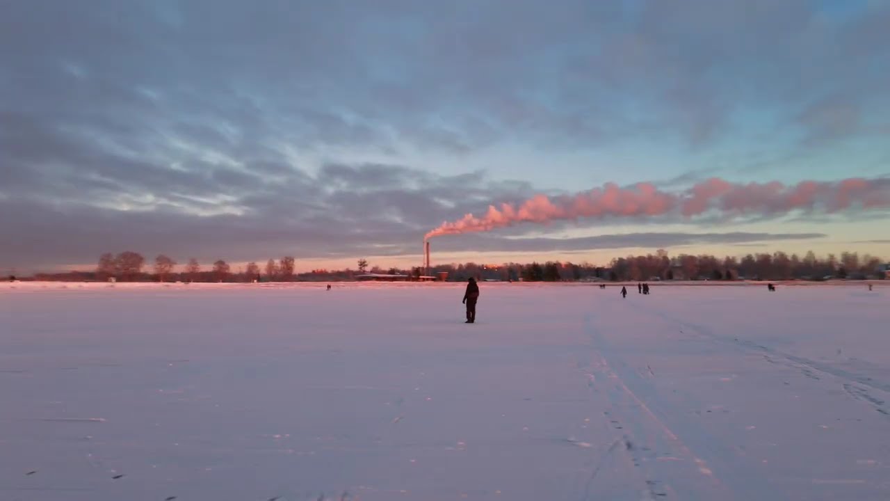 Frozen Golden Hour | DJI Neo 2 Cinematic 4K (Oulu, Finland)