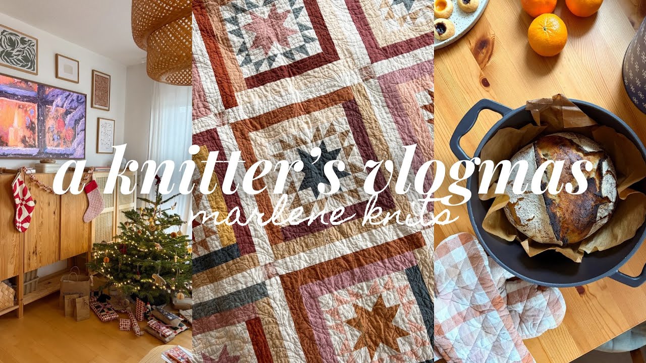 Finishing My Knitted Blanket, Dream Quilt & Slow Living Updates | Knitting Vlog