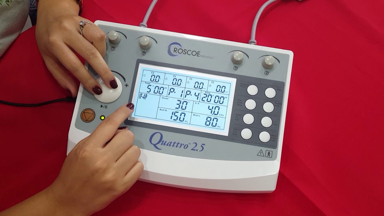 Electroestimulador profesional Quattro 2.5 - programación básica