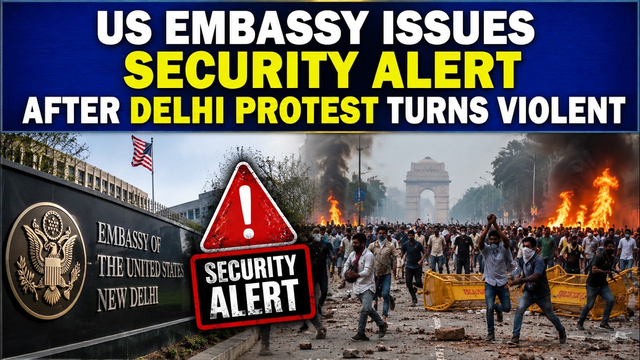 US EMBASSY ISSUES SECURITY ALERT AFTER DELHI PROTEST TURNS VIOLENT #india #delhiprotest