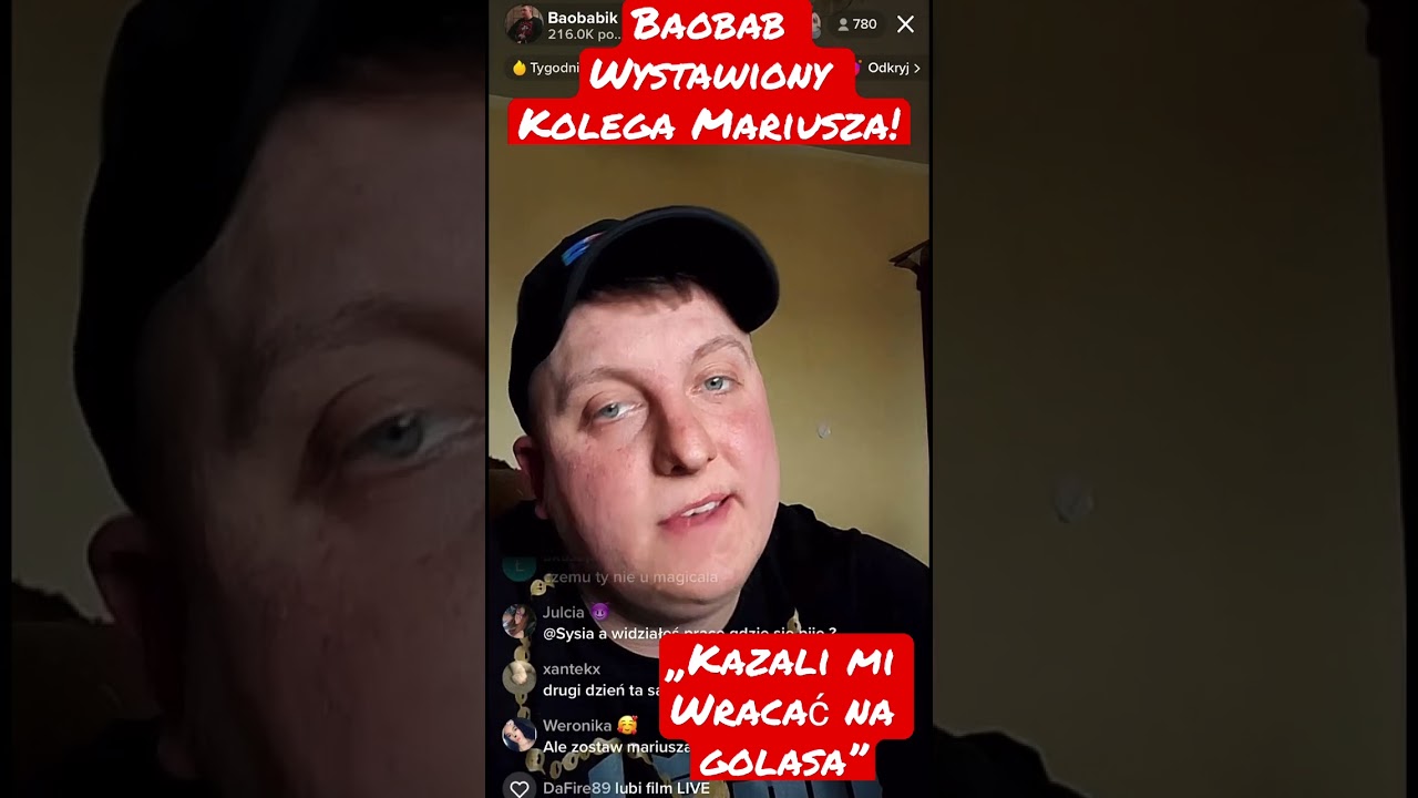 Baobab: &bdquo;kazali mi na golasa wracać, Mariusz wystawił mnie swoim kolega&rdquo;