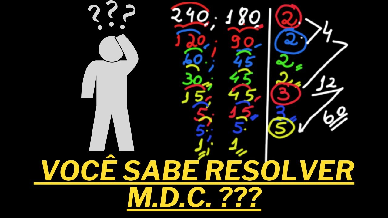 DICA DE OURO PRA RESOLVER MDC