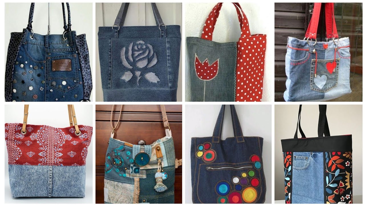 Denim jeans bags purse and one shoulder bags ideas for girls 