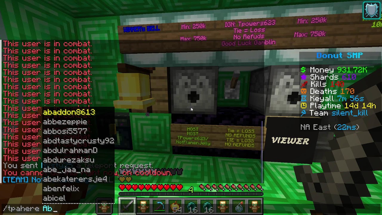 Gambling on the Donut SMP