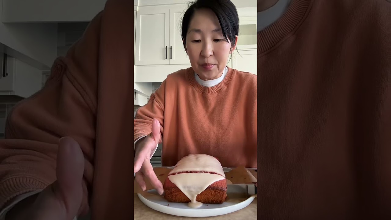 Blood Orange Cake from Trader Joe&rsquo;s.. #tastetest #cake #baking have you tried this? 10/10 .. good!