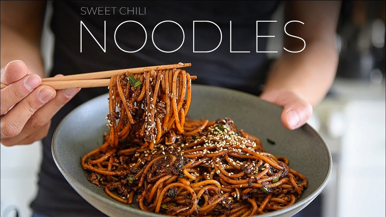 STICK WITH ME and make this Sweet Chili Noodles Recipe tonight!