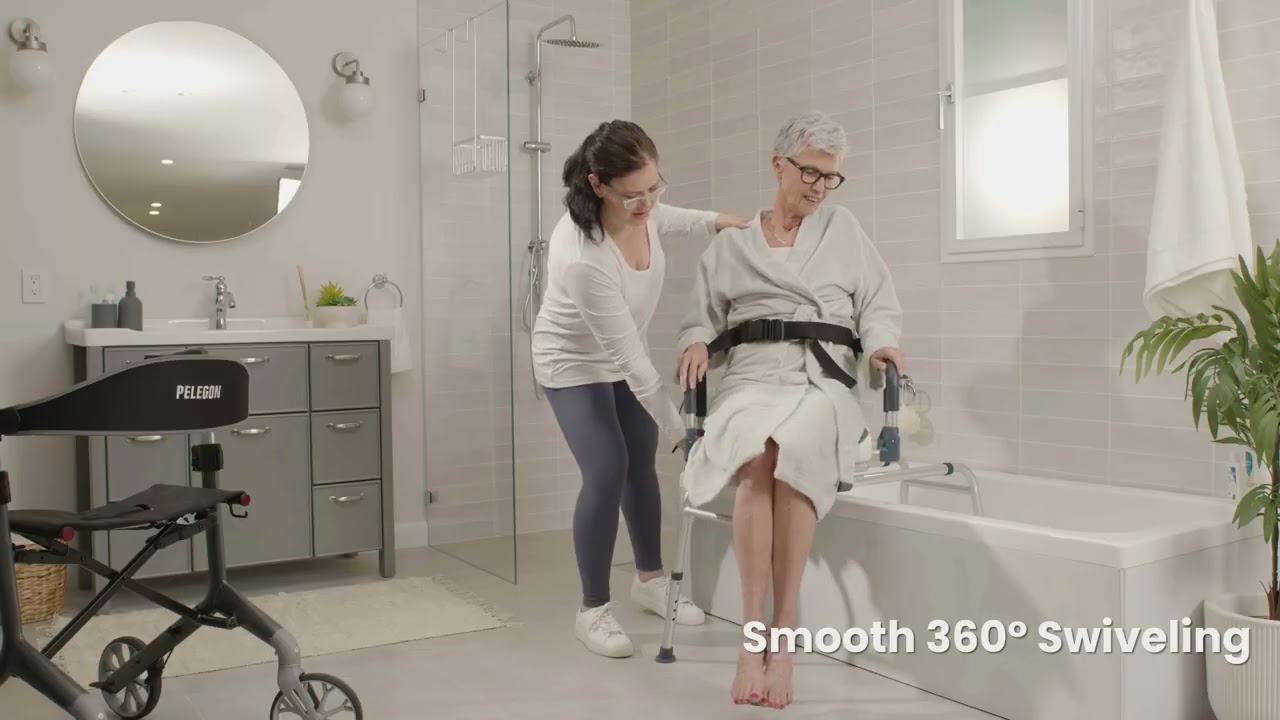 Sliding Shower Chair Tub Transfer Bench With Swivel Seat, Shower Bench For Elderly And Disabled