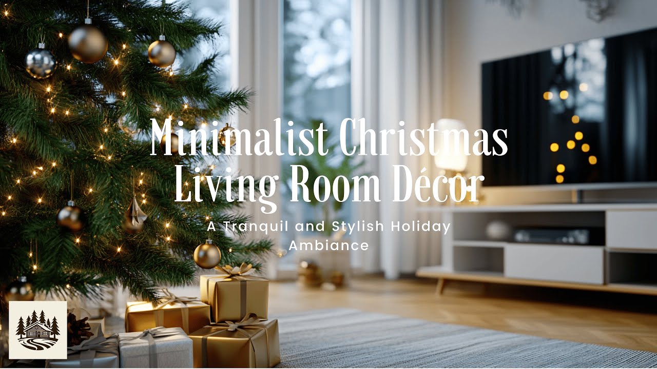 Minimalist Christmas Living Room Décor Ideas for a Stylish and Serene Holiday