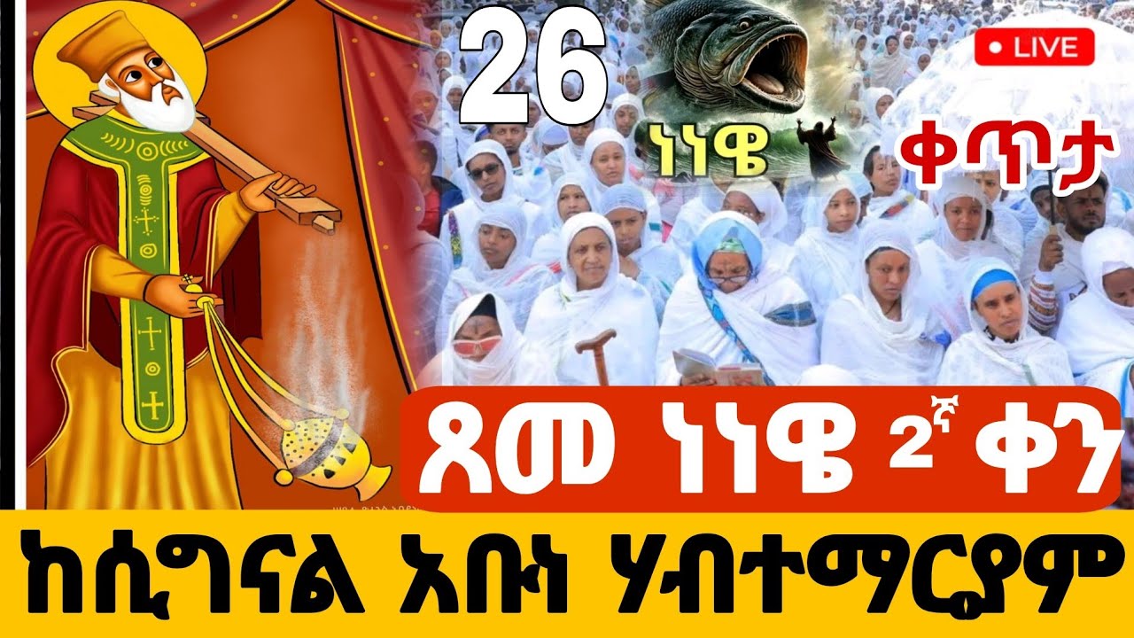 ✅live❗️ #የማለዳ_ጉባኤ #ጥር_26  #ጾመ_ነነዌ_ሁለተኛ_ቀን  #ቀጥታ_ከሲግናል_አቡነ_ሃብተማርያም #Ethiopian_Orthodox @hosaenatube1